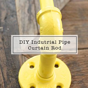 DIY Industrial Curtain Rod