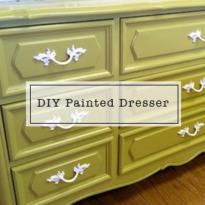 DIY Painted Dresser vintage