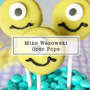 Monsters Inc Oreo Pops