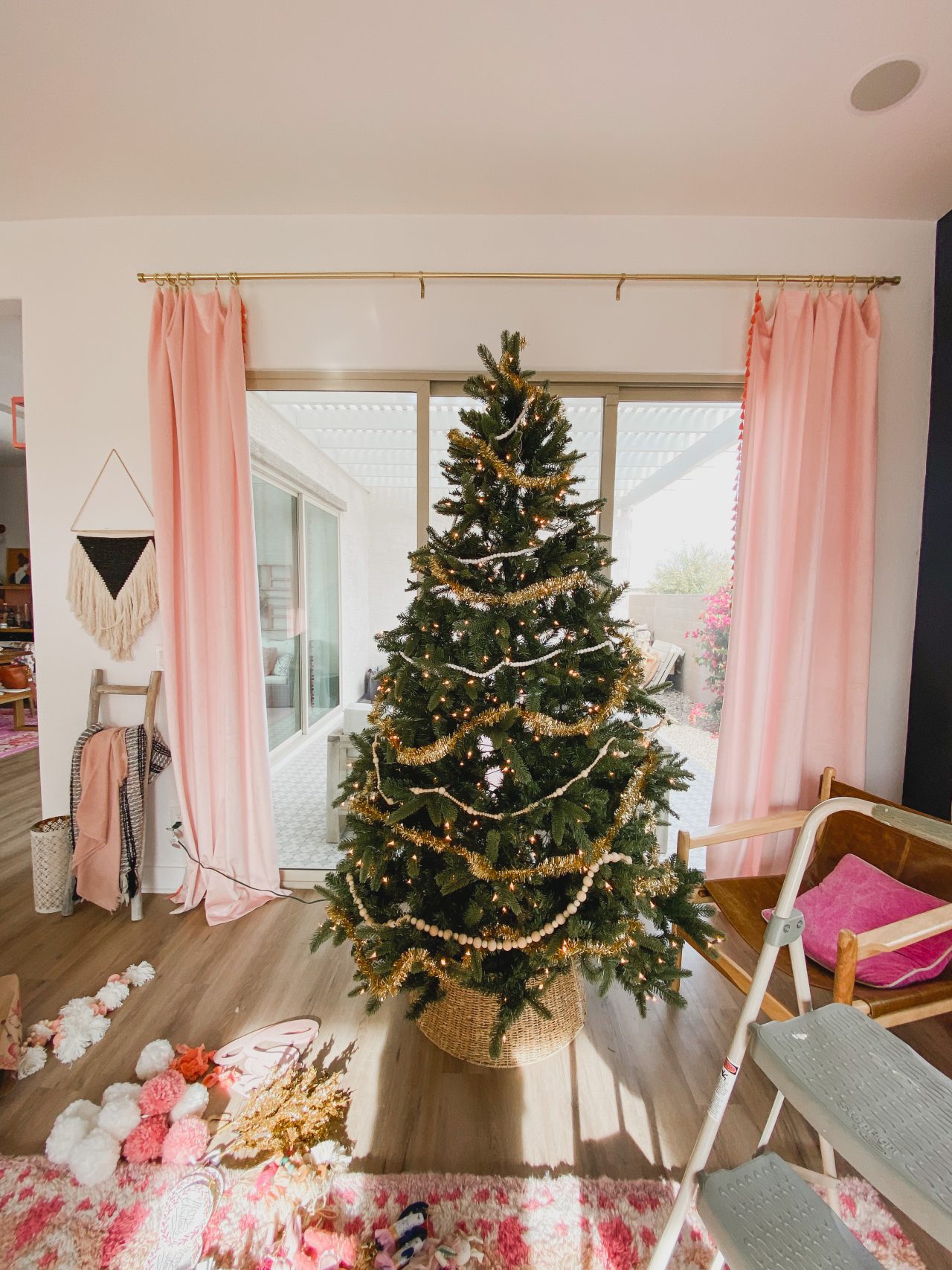 Boho Christmas Tree Decorating Rebecca Propes Design DIY