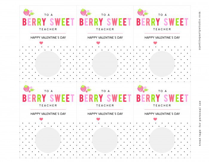 Valentine Berry Tags
