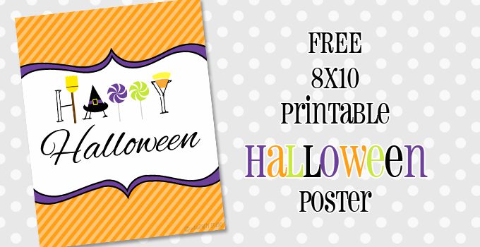 Happy Halloween {FREE Printable Poster}