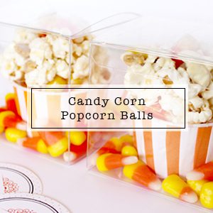 Candy Corn Popcorn Balls