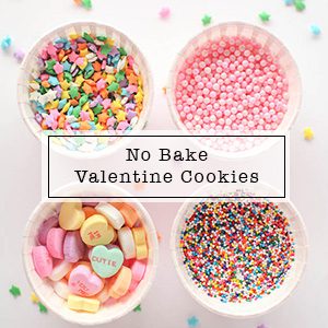 No Bake Valentine Cookies