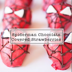 Spiderman Chocolate Covered Strawberries