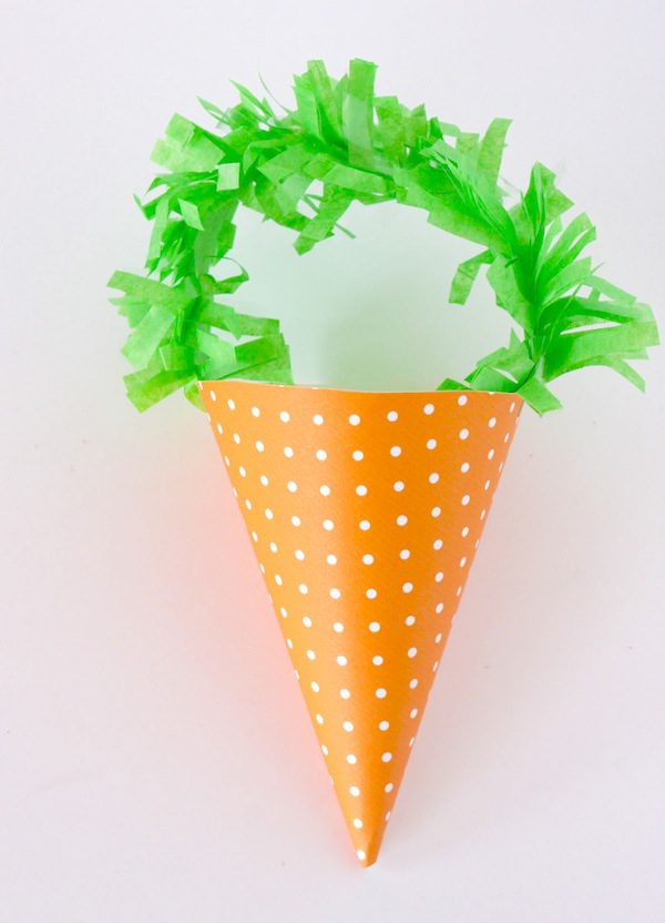 Carrot Paper Candy Cone