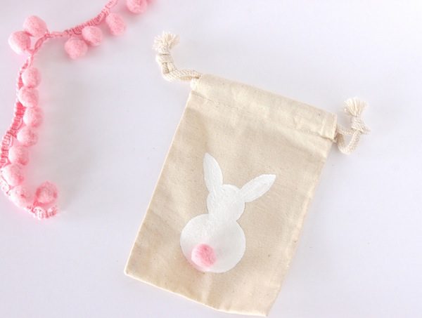DIY Muslin Bags : Bunny Tail Treat Bags