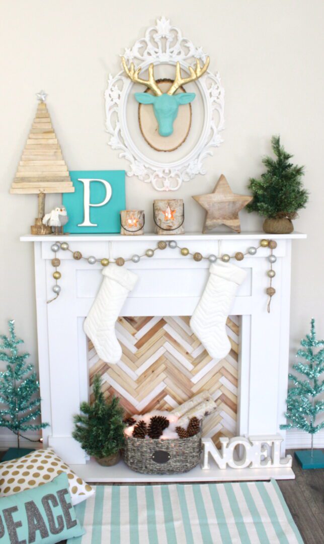 DIY Faux Fireplace & Mantle