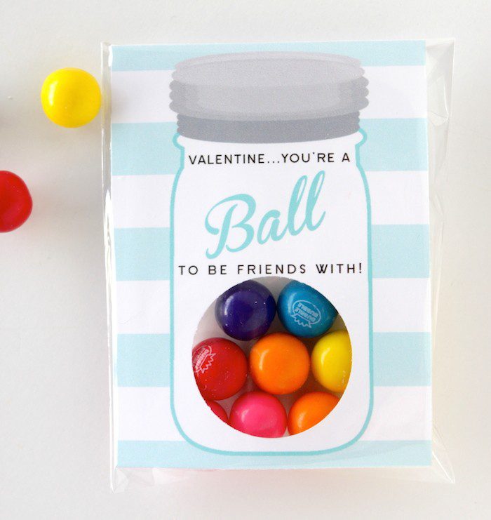 Ball Jar FREE Valentine Printable DIY Petite Party Studio