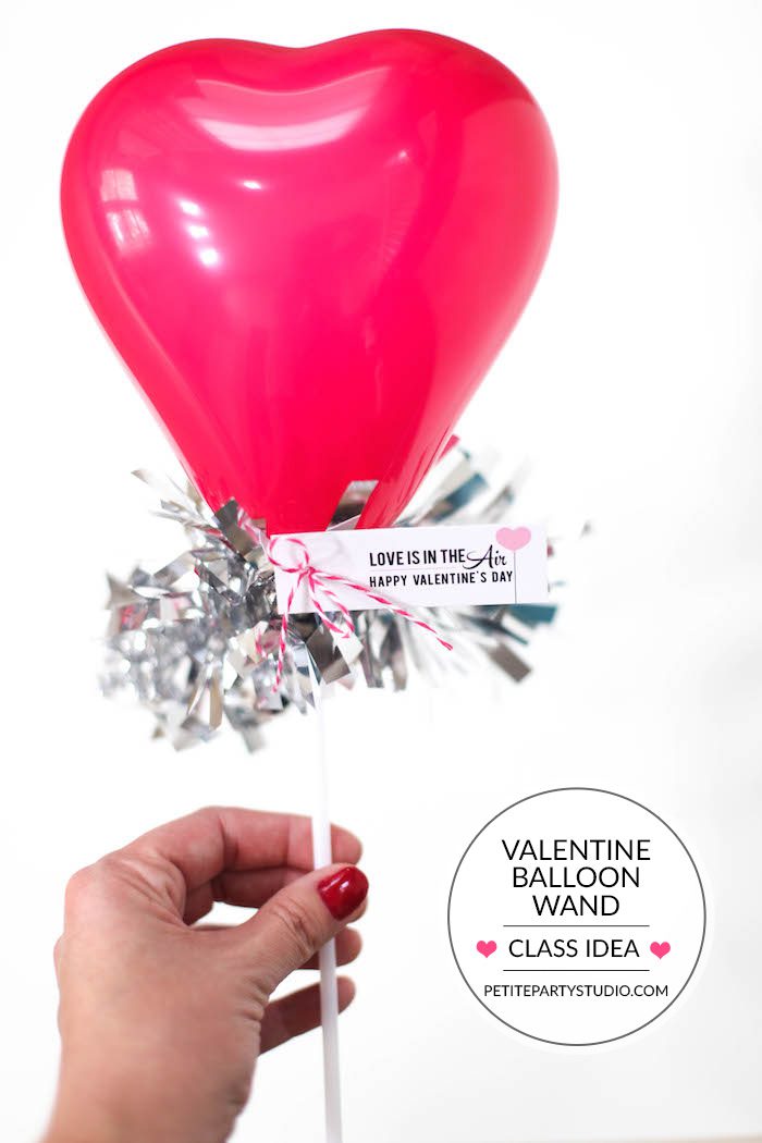 Valentine Class Treat Idea – Balloon Wands