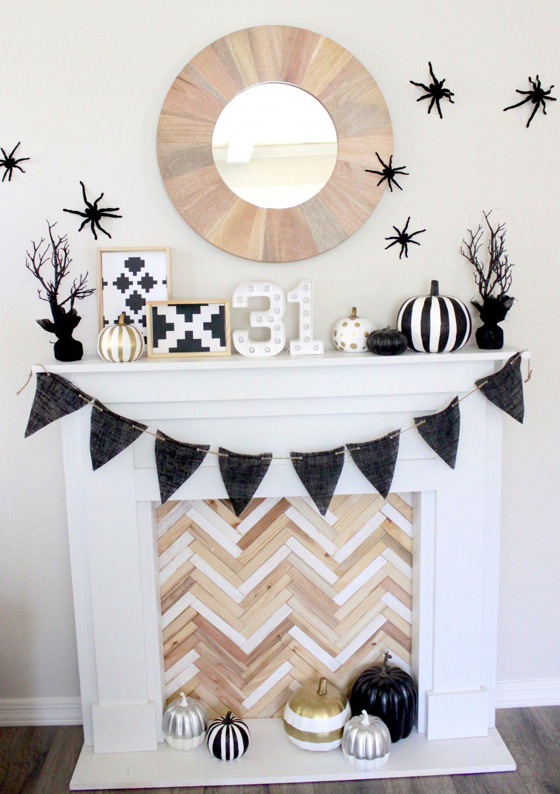 DIY Halloween Fireplace