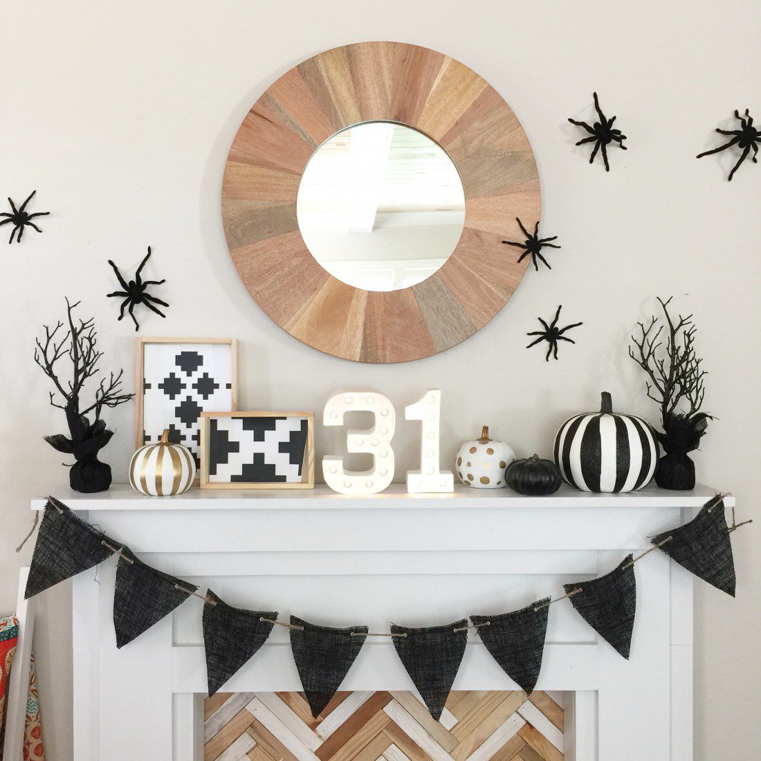 DIY Halloween Fireplace