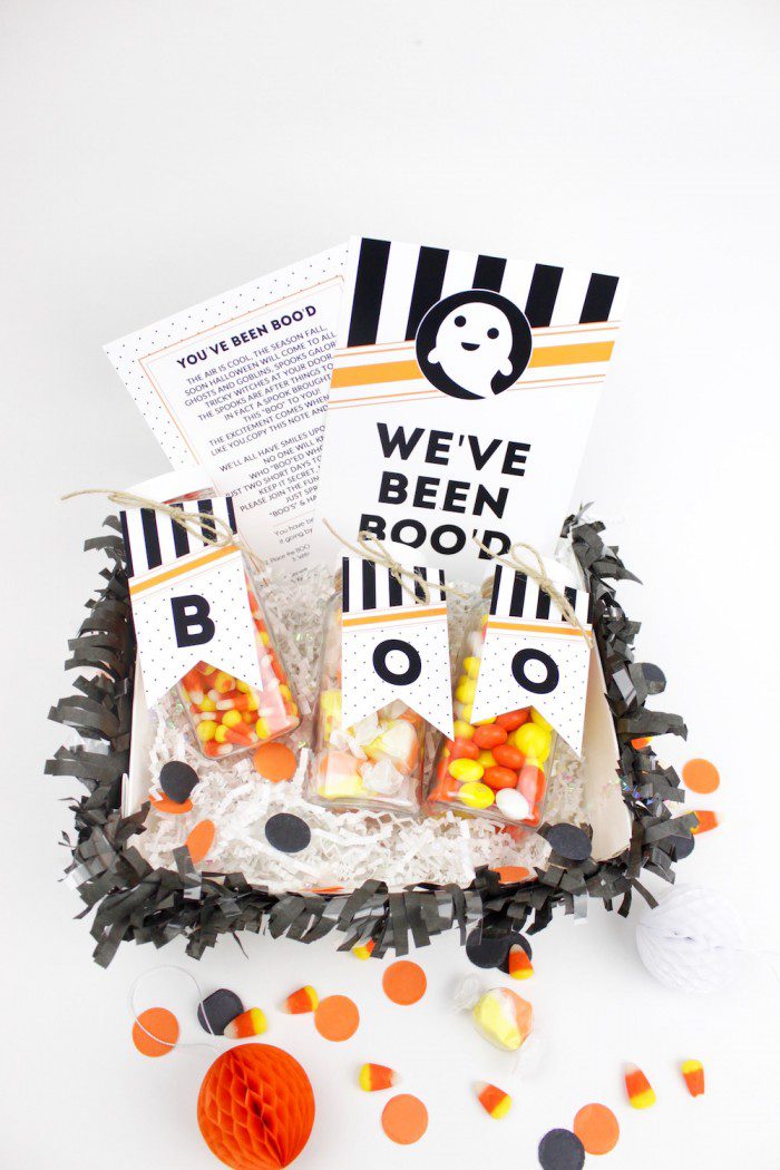 Halloween Boo Basket with free Printables