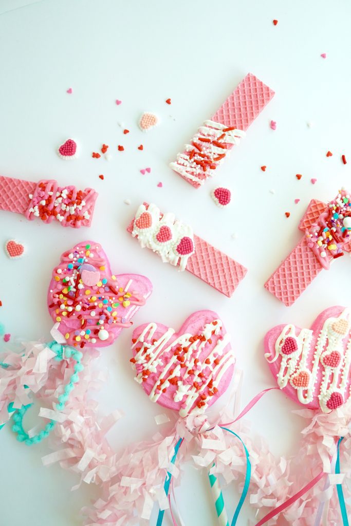 Valentine's Day DIY Marshmallow Peep Pops & Cookies 10