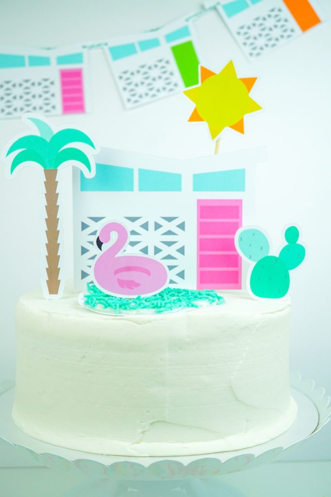 DIY Palm Springs Inspired Cake