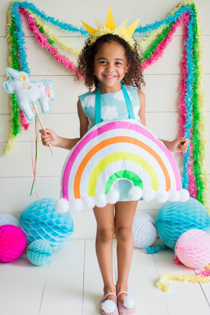 DIY Rainbow Costume by Rebecca Propes for Spoonflower