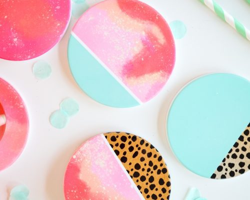 Infusible Ink Coasters with Cricut